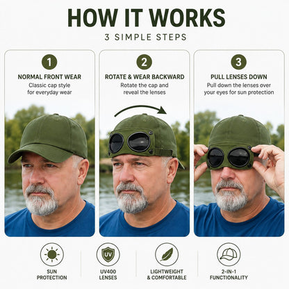 2-in-1 Pilot Baseball Cap feature image 2
