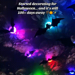 🔥🎃2026 Halloween Must-Have🦇: 3D Bat Light Decoration Set
