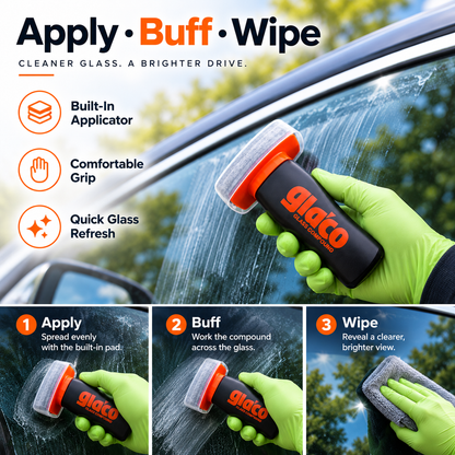 🚗 Car Glass Water Spot Remover with Built-In Applicator – Easy Windshield & Window Glass Care