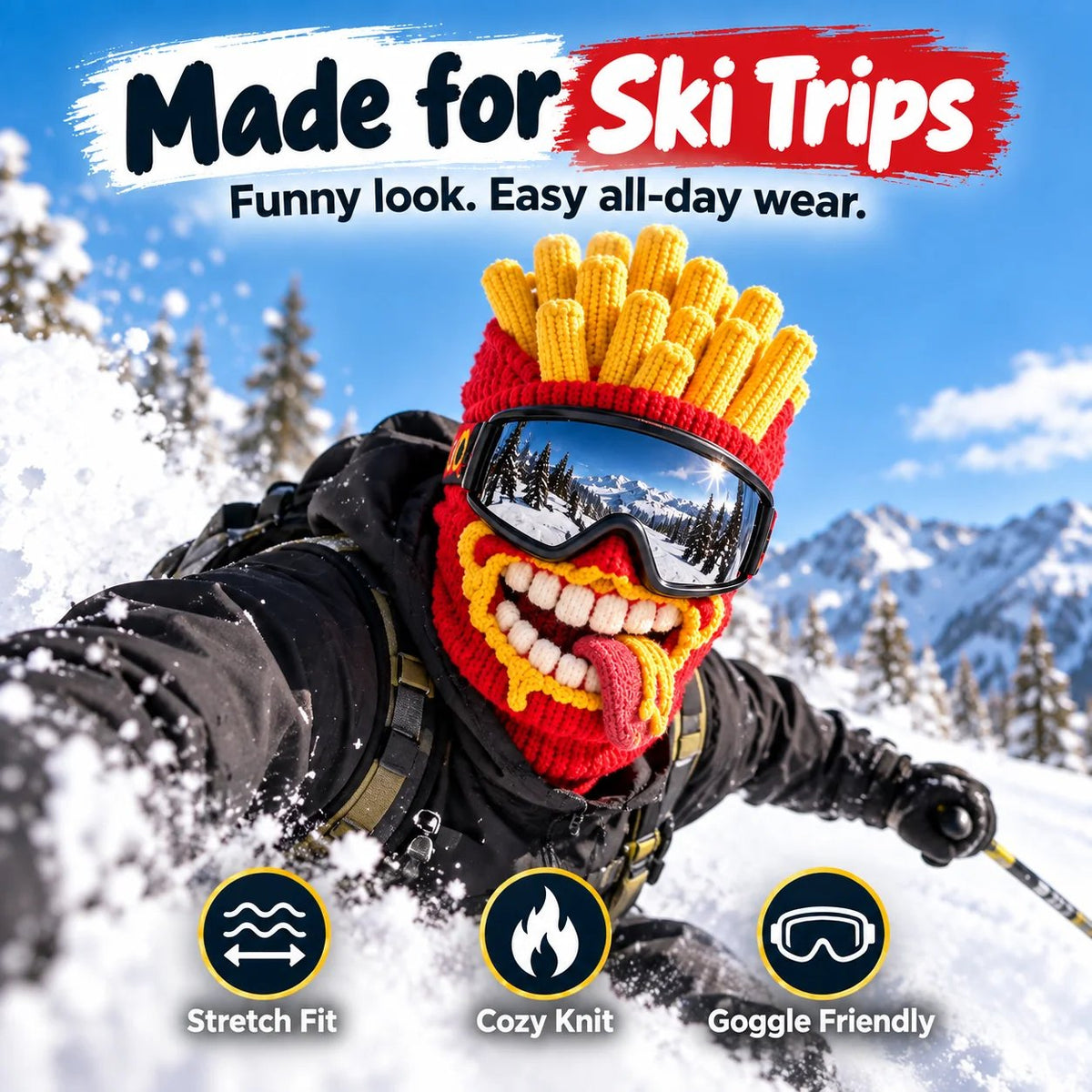 🍔🍟 Squad Goals! The Funniest Fast Food Ski Mask For Winter 2026! ⛷️❄️