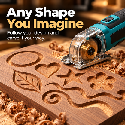 🔧Compact Precision Wood Carving Tool – Freeform Groove & Detail Cutter