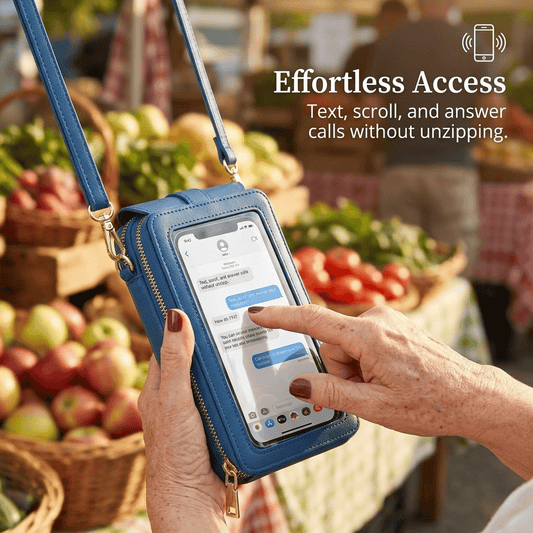 📱 Touchscreen Crossbody Phone Bag – Hands-Free Phone Wallet & Purse