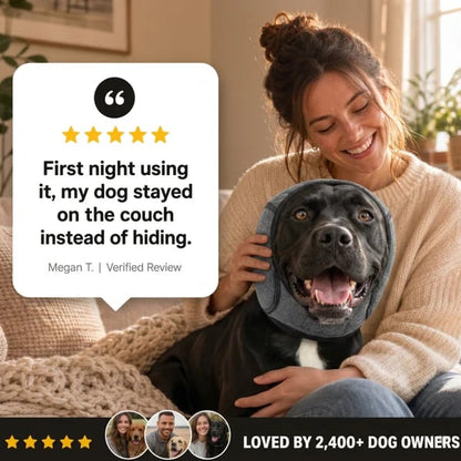 🐶 Keep Your Dog Calm During Thunderstorms, Fireworks & Loud Noises|Reduce Anxiety Naturally With Soft, Comfortable Noise-Reducing Ear Protection Designed For Sensitive Dogs.