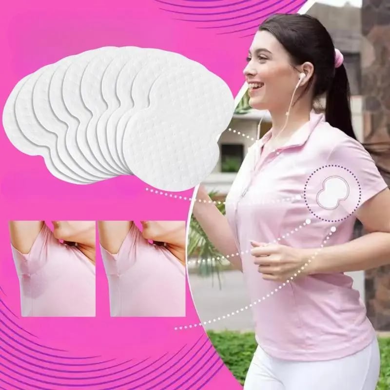 Disposable Underarm Sweat Pads for Clothing — Daily Use, Fitness, Travel