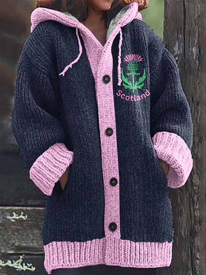 Women's Thistle Scottish Hooded Jacket
