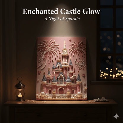 ⚡️Buy 2 Free Shipping🏰✨DIY Castle Pearl Painting Kit – Create Sparkling Wall Art at Home
