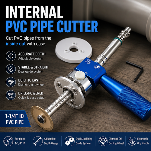 ⚙️ 1-1/4" PVC Inside Pipe Cutter | Precision Internal Pipe Cutting Tool