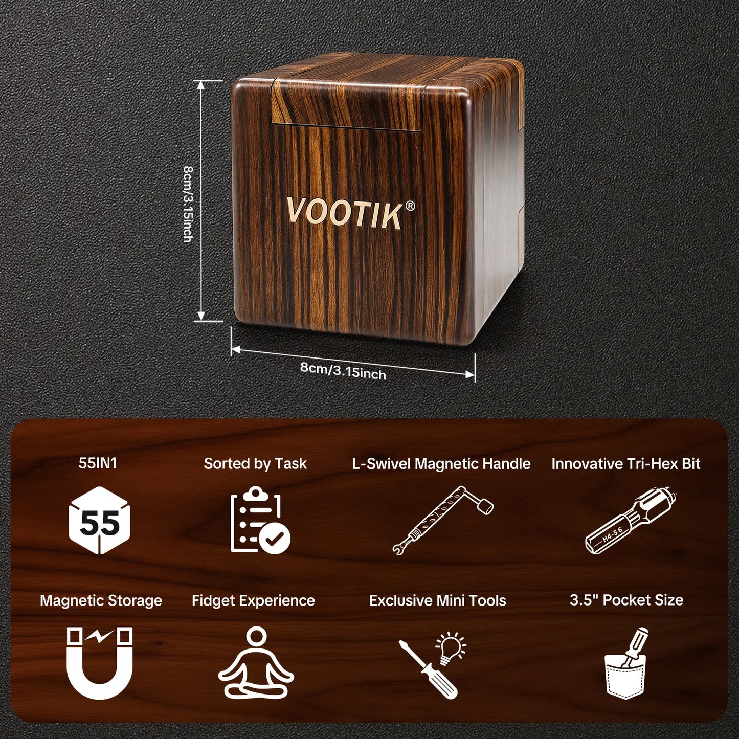 VOOTIK 55-In-1 Magnetic Screwdriver Set
