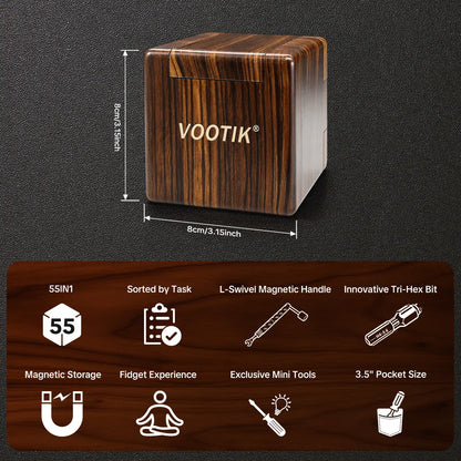 VOOTIK 55-In-1 Magnetic Screwdriver Set