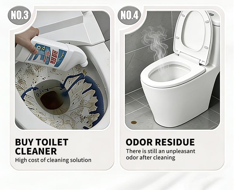 Toilet Scrubber Kit with Self-Cleaning Disposable Pads