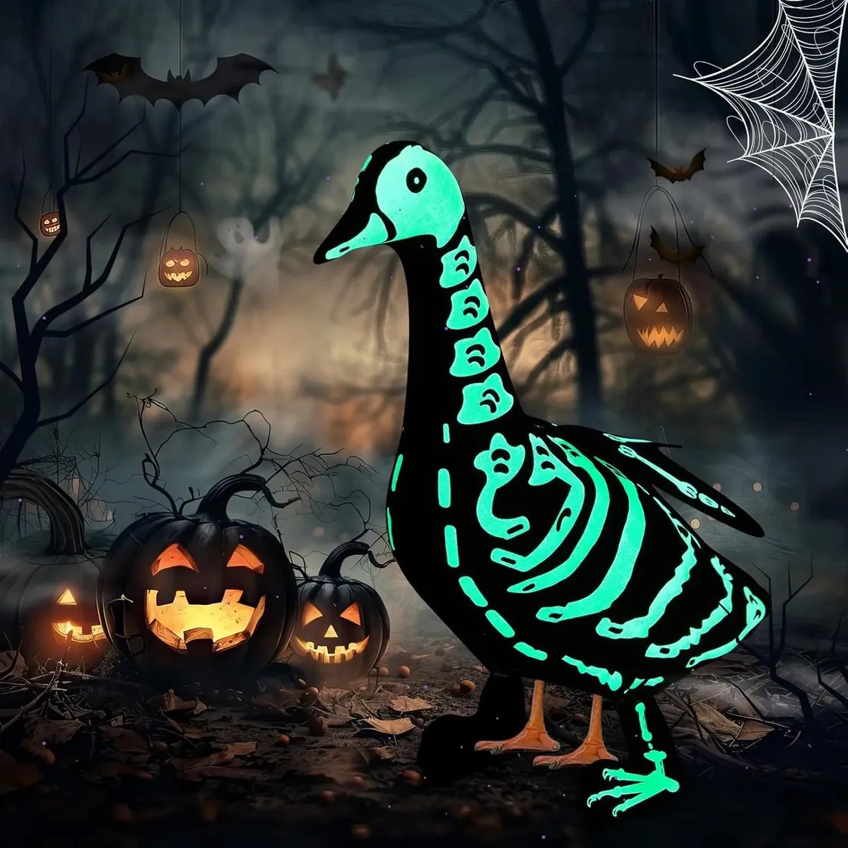 Halloween Goose Skeleton Costume for Porch