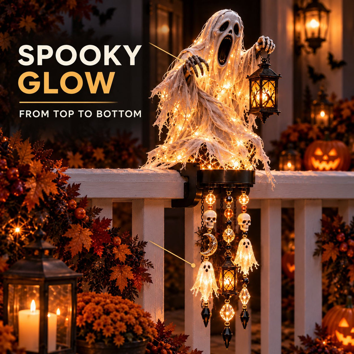 Lantern Ghost railing light
