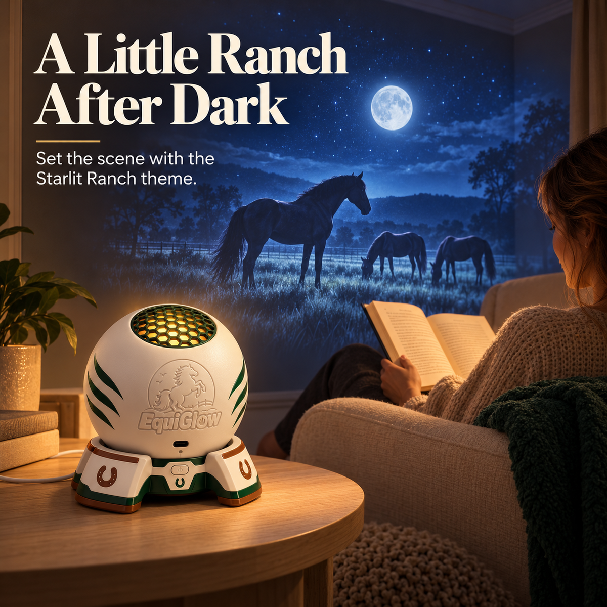 🐴360° Smart Horse Scene Projector | A Little Ranch in Your Room