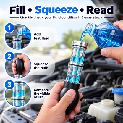 🔧 Dual-Chamber Head Gasket Leak Tester – Visual Combustion Leak Check Tool