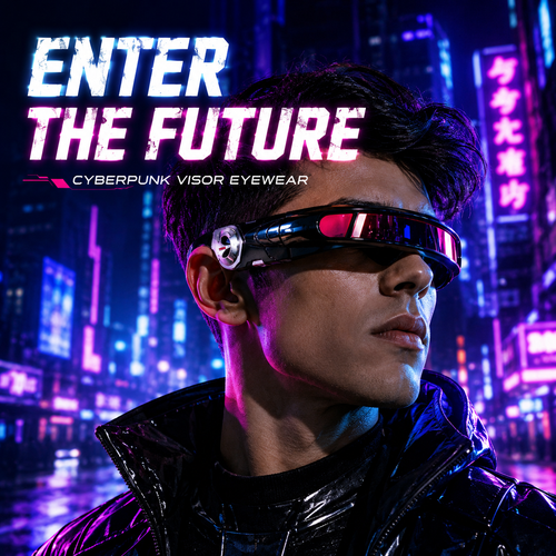 X-Energy Sunglasses Future Hero Visor Cyberpunk Eyewear Props
