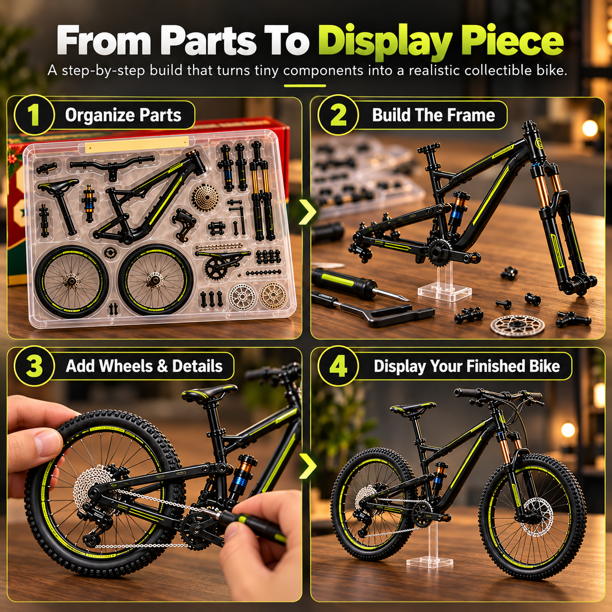 🚵‍♂️🛠️ DIY Mountain Bike Model Building Kit