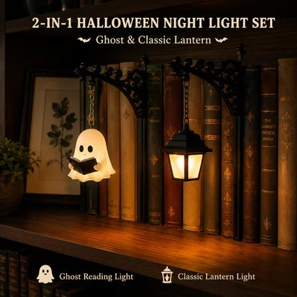 🔥Summer Sale 49% OFF🔥Cozy Reading Ghost Bookshelf Lamp