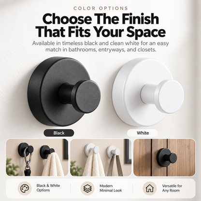✨🏠3-Pack No-Drill Twist-Lock Hooks – Easy Everyday Wall Organization