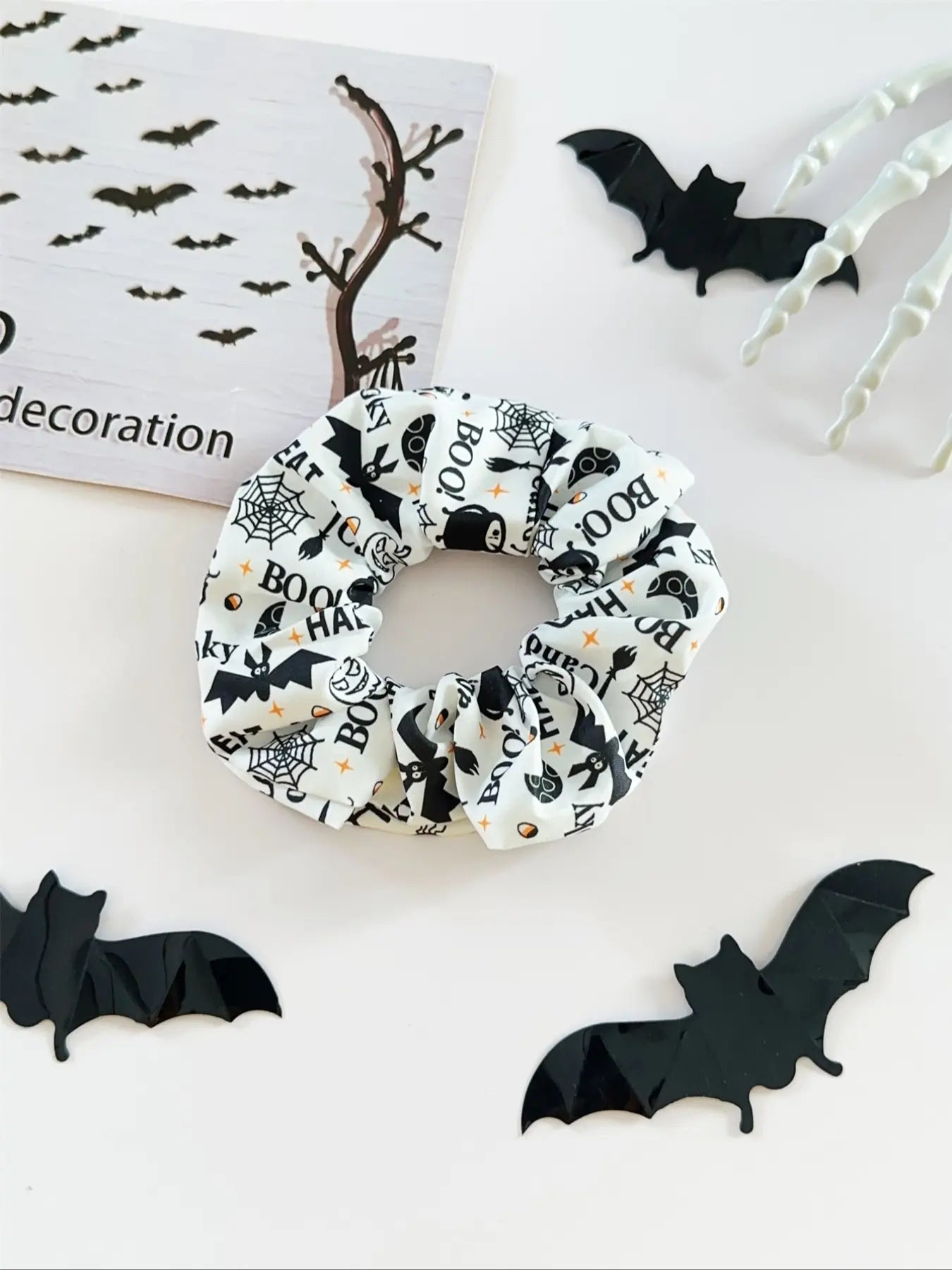 6-Piece Halloween Scrunchies Set – Spooky & Cute