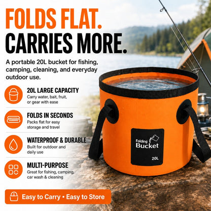 Multipurpose Foldable Outdoor Bucket