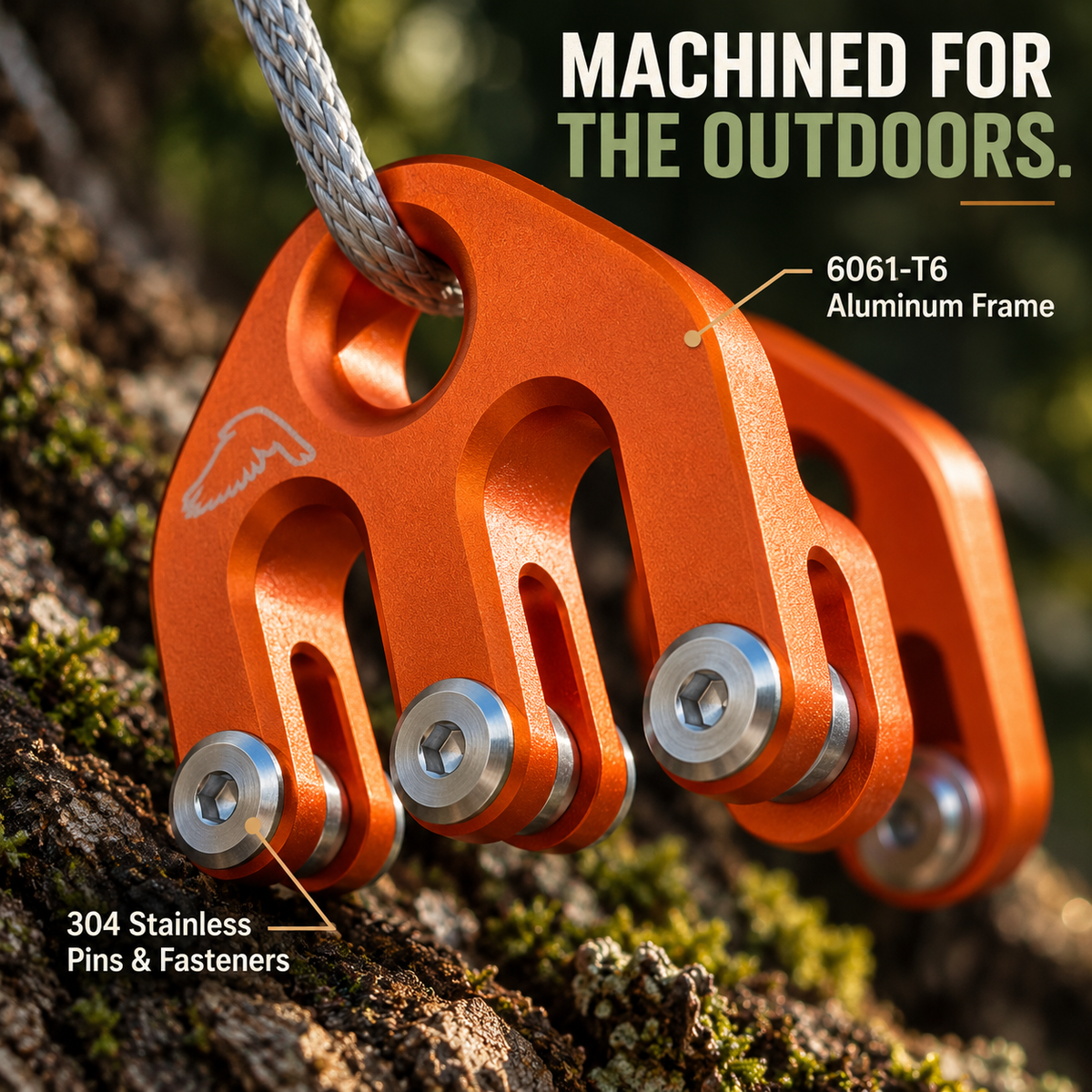 🏕️🪢 Game & Gear Hoist HD – Heavy-Duty Block & Tackle Lifting System | 6061-T6 Aluminum, Compact Outdoor Rope Hoist & Pulley Kit 🔩🌲