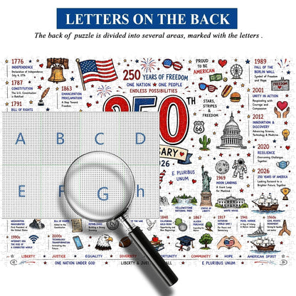 🧩 Patriotic America Jigsaw Puzzle 1000 Pieces 🎁 Buy 2 Free Shipping