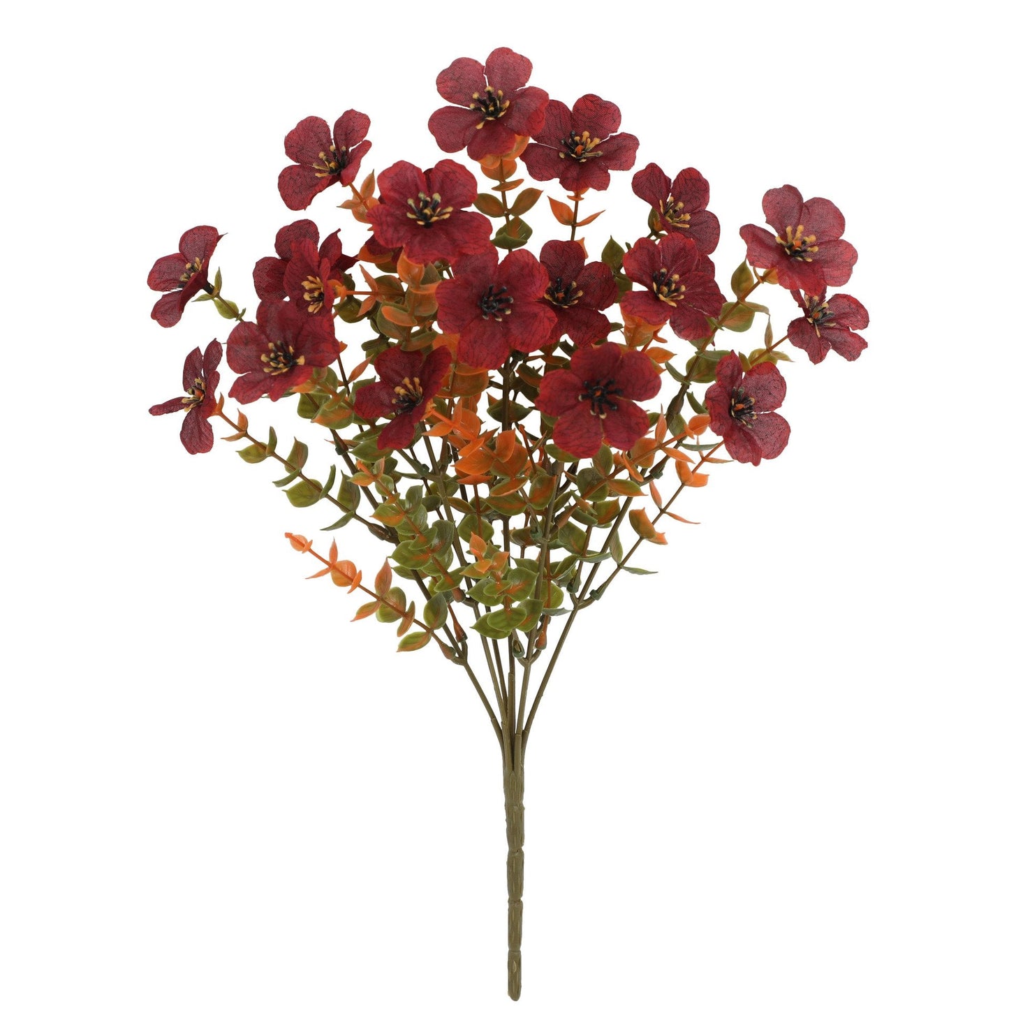 🍂🧡Artificial Autumn Violet Silk Flower Bouquet✨Weatherproof Faux Fall Floral Stems