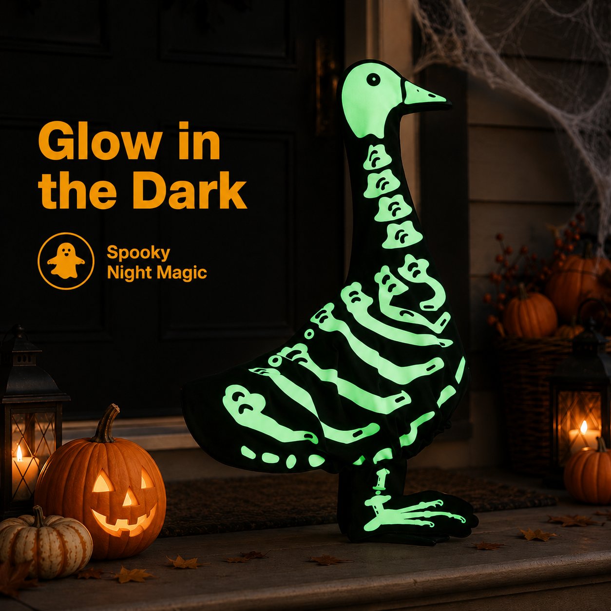 Halloween Goose Skeleton Costume for Porch