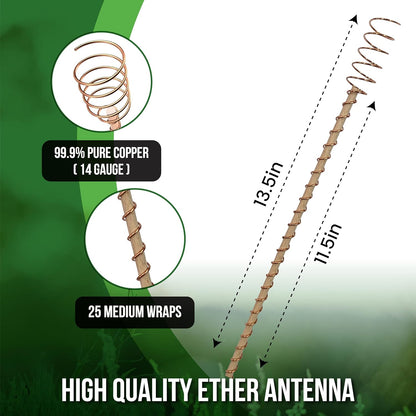 Electroculture Plant Stakes 8 Pack | Enhance Plant Growth with Natural Energy | Eco-Friendly, Copper Garden Stakes for Vibrant, Healthy Plants