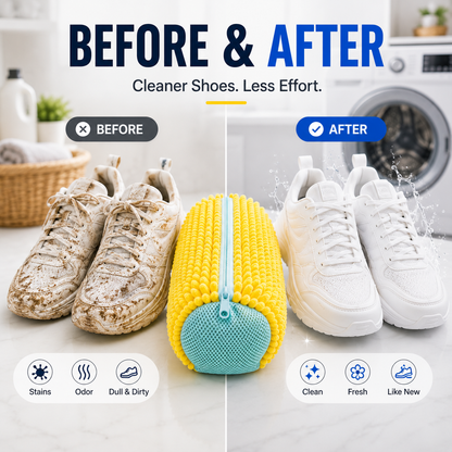 👟 No-Scrub Shoe Washing Bag – Clean & Protect Your Sneakers In The Washing Machine🔥