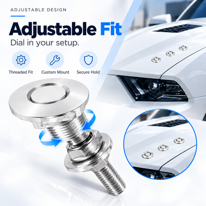 🔩🔥4-Pack Aluminum Quick Release Panel Latches – 1.25" Push-Button Fasteners