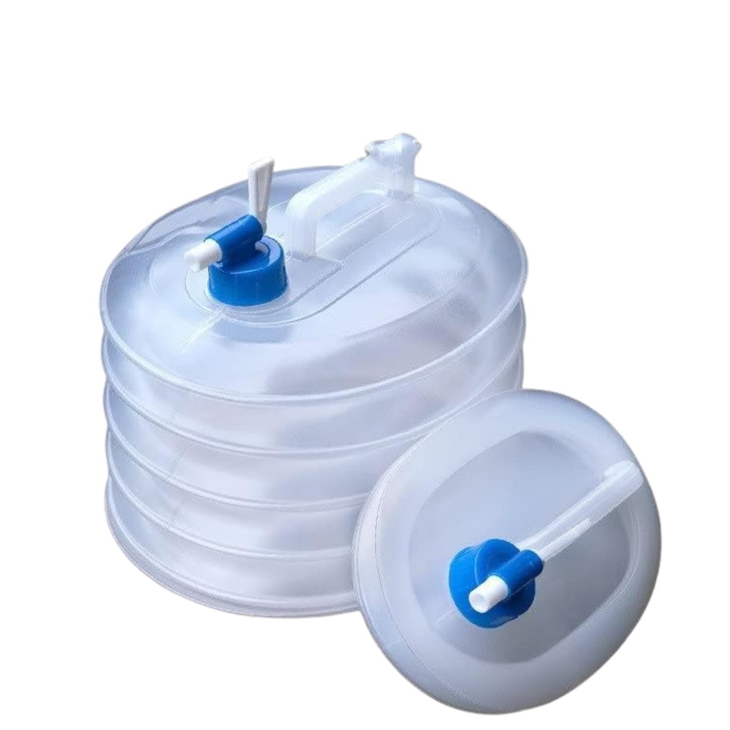 15L Foldable Water Container with Tap Portable Collapsible Water Storage Tank Water Carrier Lifting Bag Leakproof Water Pouch Camping Water Jug Travel Water Dispenser Outdoor Water Storage