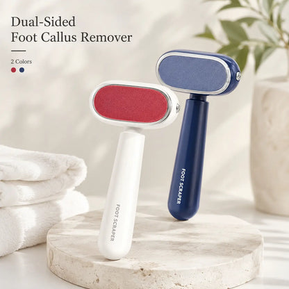 🦶Dual‑Sided Foot Callus Remover, Replaceable Stainless Steel Blade Foot Scraper