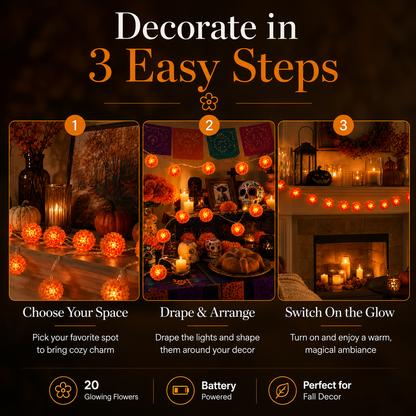 Marigold Flower StringLights