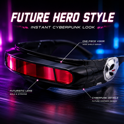 X-Energy Sunglasses Future Hero Visor Cyberpunk Eyewear Props