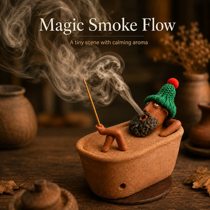 🛁Imagine a Tiny Character That Breathes Smoke | Handmade Incense Holder