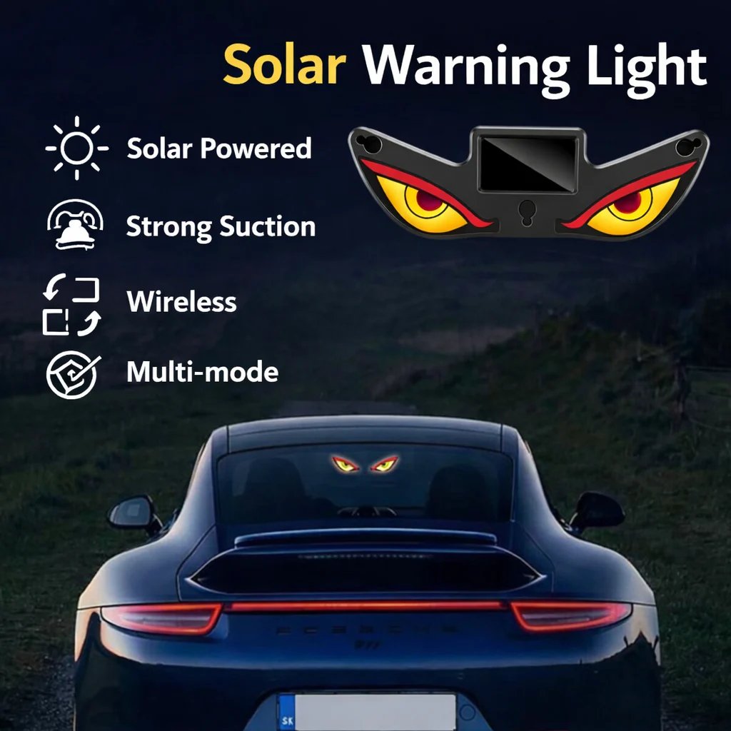 👁️Solar Demon Eye LED Car Window Light – Turn Your Ride Into a Beast