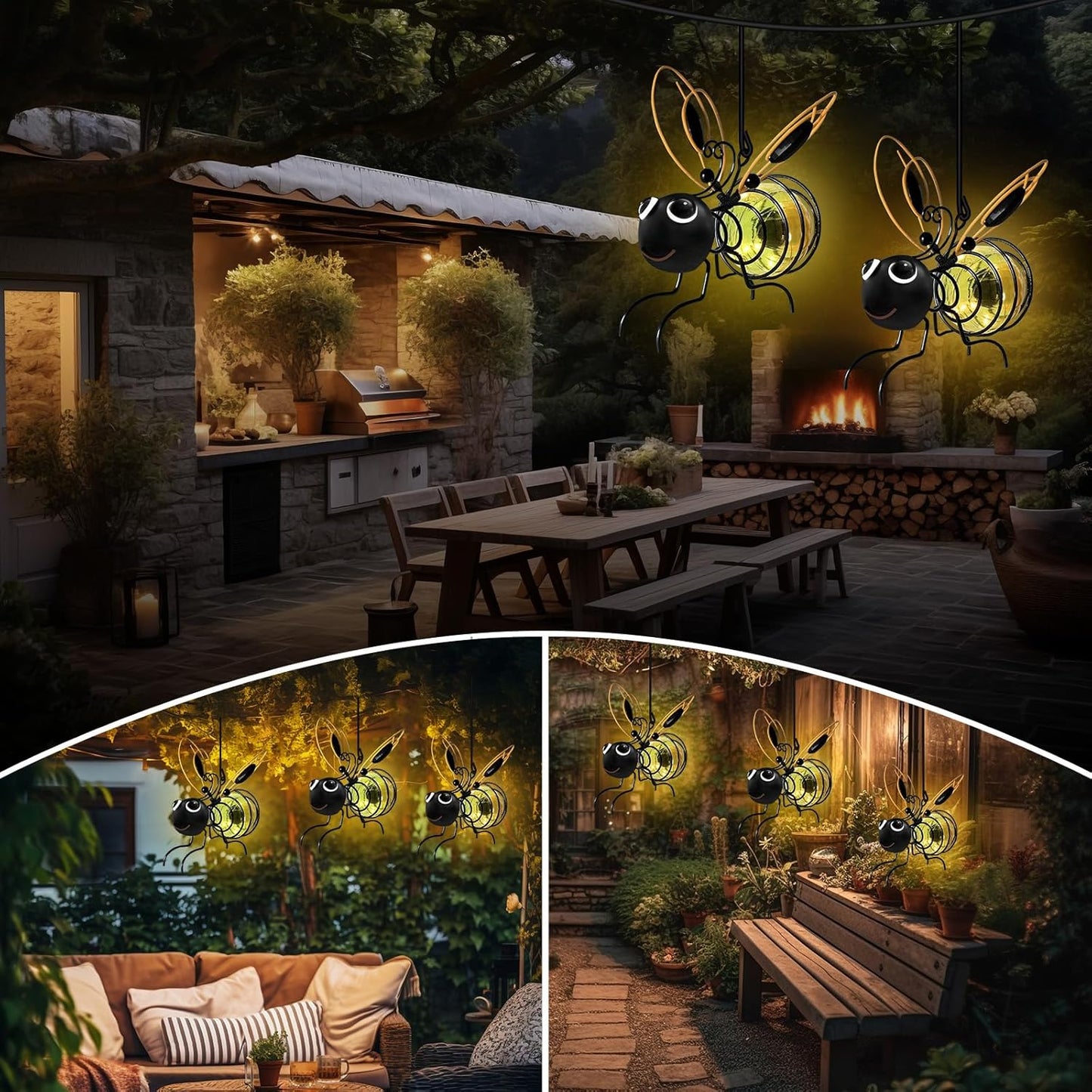 🐝Solar Bee Garden Lights – Hanging Waterproof Outdoor LED Garden Decor