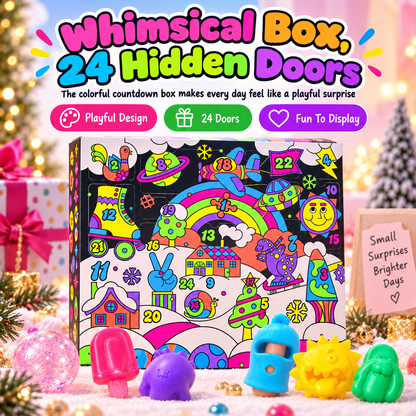 🎁✨24-Day Squishy Toy Advent Calendar – Mini Fidget Surprise Gift Set🎄