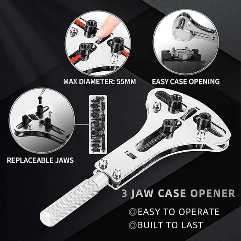 Three jaw watch case back opener