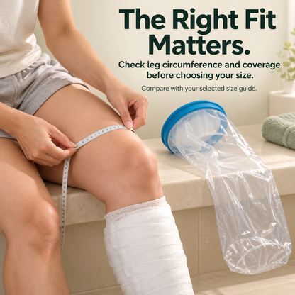 🚿 Reusable Waterproof Leg Cast Cover – Easier Shower Care