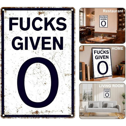 Attitude Statement Metal Plaque