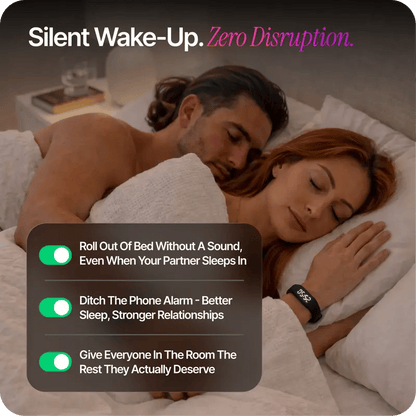 ⌚Vibration Alarm Clock Watch for Sleepers – Gentle Silent Wearable Alarm Wristband, No Noise Personal Wake Up Device for Bedroom & Travel