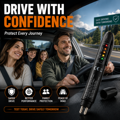 🚗 Portable Brake‐Fluid Tester Pen for DOT 3 / DOT 4 / DOT5.1