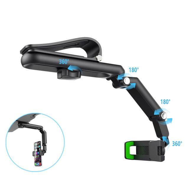 📱1080° Adjustable Car Sun Visor Phone Holder