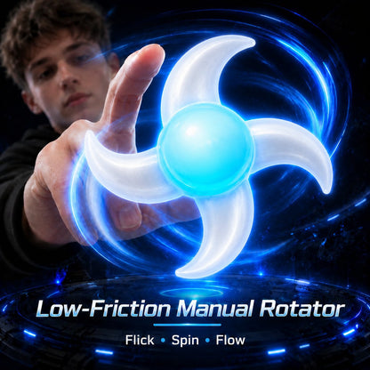 🌀 Glowing Whirlwind Light Blade - Rotating Fidget Toy ✨