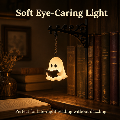 🔥Summer Sale 49% OFF🔥Cozy Reading Ghost Bookshelf Lamp