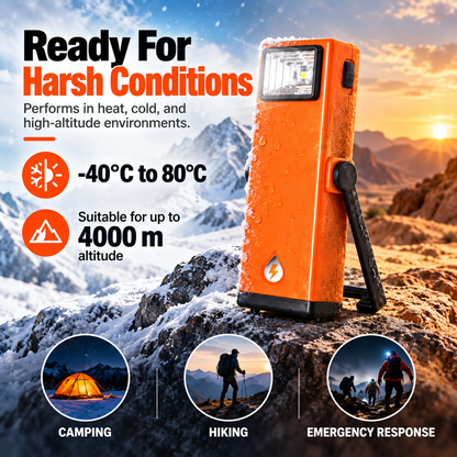 💧🔦 Water-Activated Emergency Flashlight | 168+ Hours of LED Light, No Charging Needed – Camping, Blackout & Survival Essential ⚡