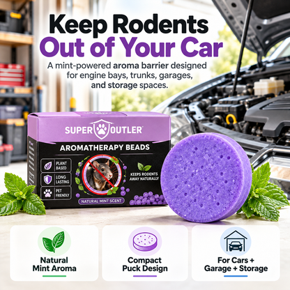 🐭🚫 Keep Mice & Rats Away! 🌿💜 Natural Peppermint Rodent Repellent Pucks 🚗🛡️ Protect Your Car Engine, Garage & Home 🏡✨ Long-Lasting Fresh Mint Scent