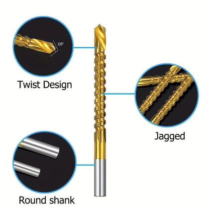 🔥Limited Time 50% Off✨🛠️ 6-Piece Serrated Side-Cutting Drill Bit Set